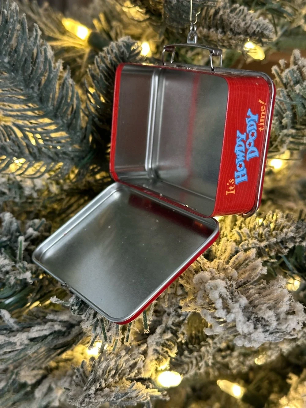 1999 Hallmark Howdy Doody Lunch Box & Thermos Ornament Set